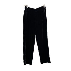 J Crew Pull On Velvet Peyton Pants Elastic Waist Women 0